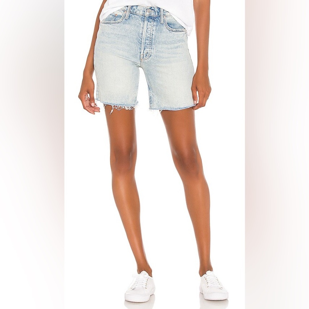 Mother The Tripper Cut Off Fray Denim Shorts 28